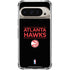 NBA Atlanta Hawks Standard - Black Pixel 9/9 Pro Clear Case